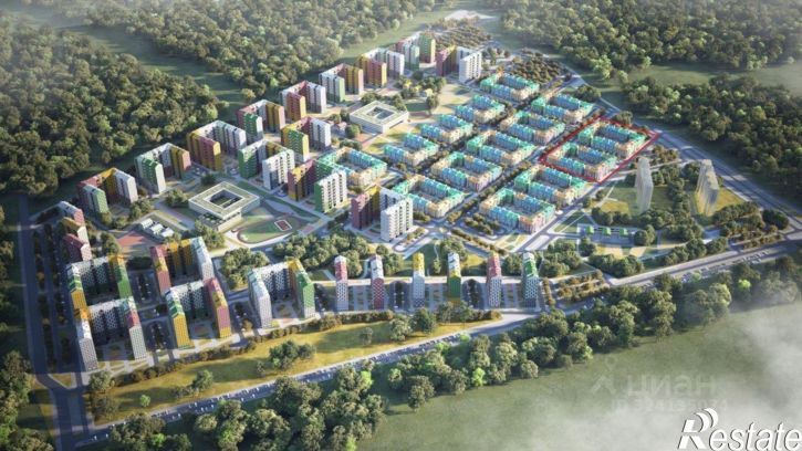 1-комн квартира в новом доме улица Героев России, 6