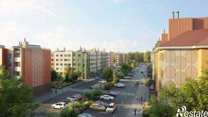 1-комн квартира в новом доме улица Героев России, 6