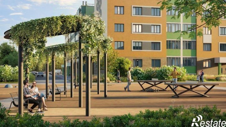 1-комн квартира в новом доме улица Героев России, 6