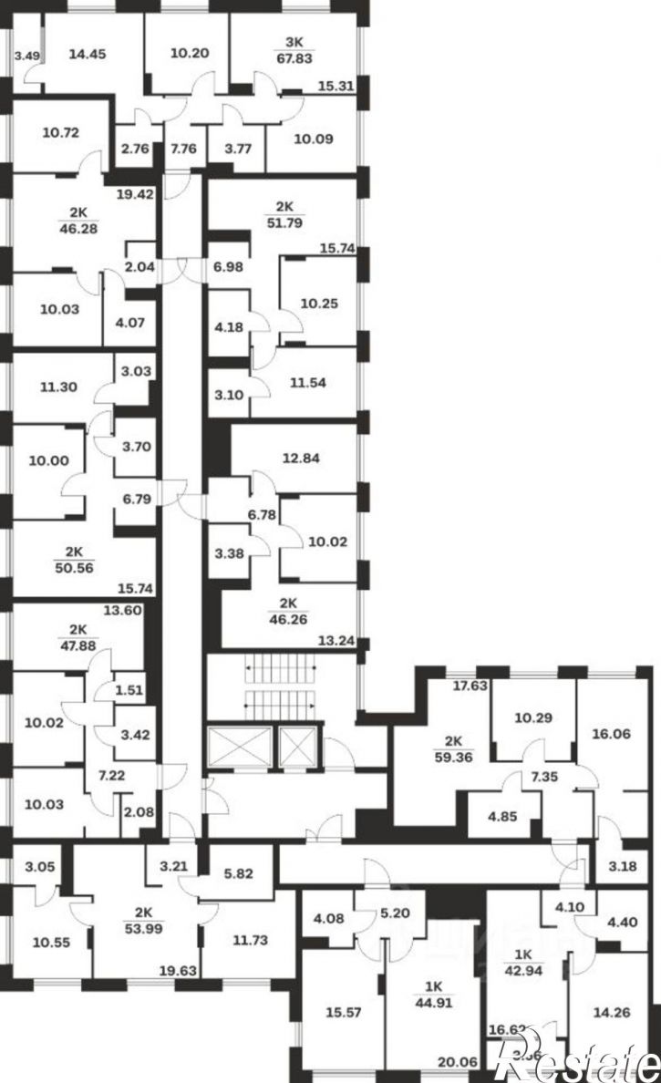 2-комн квартира в новом доме Самоварная улица