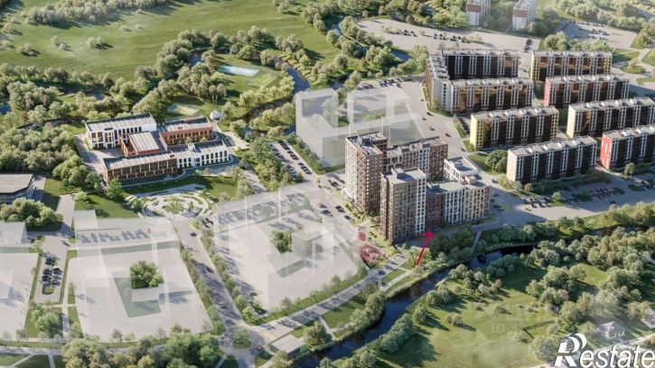 2-комн квартира в новом доме Самоварная улица