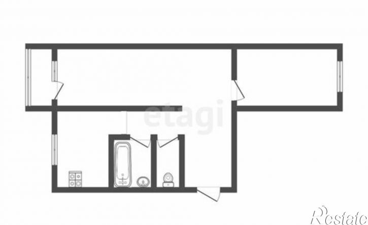 2-комн квартира улица Металлургов, 45Б,  д. 45Б