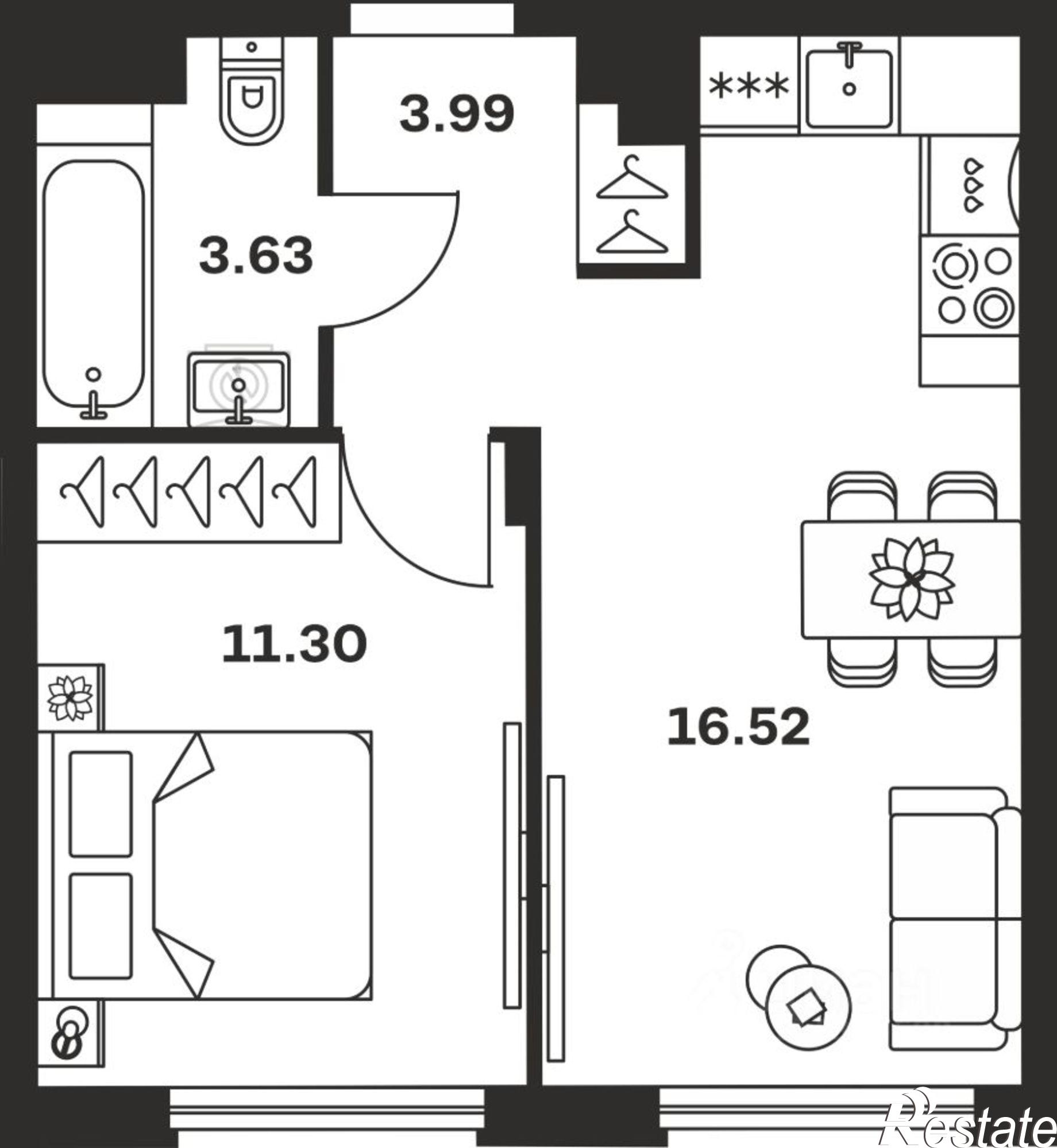 Купить квартиру за 4 713 520 рублей на Самоварная улица