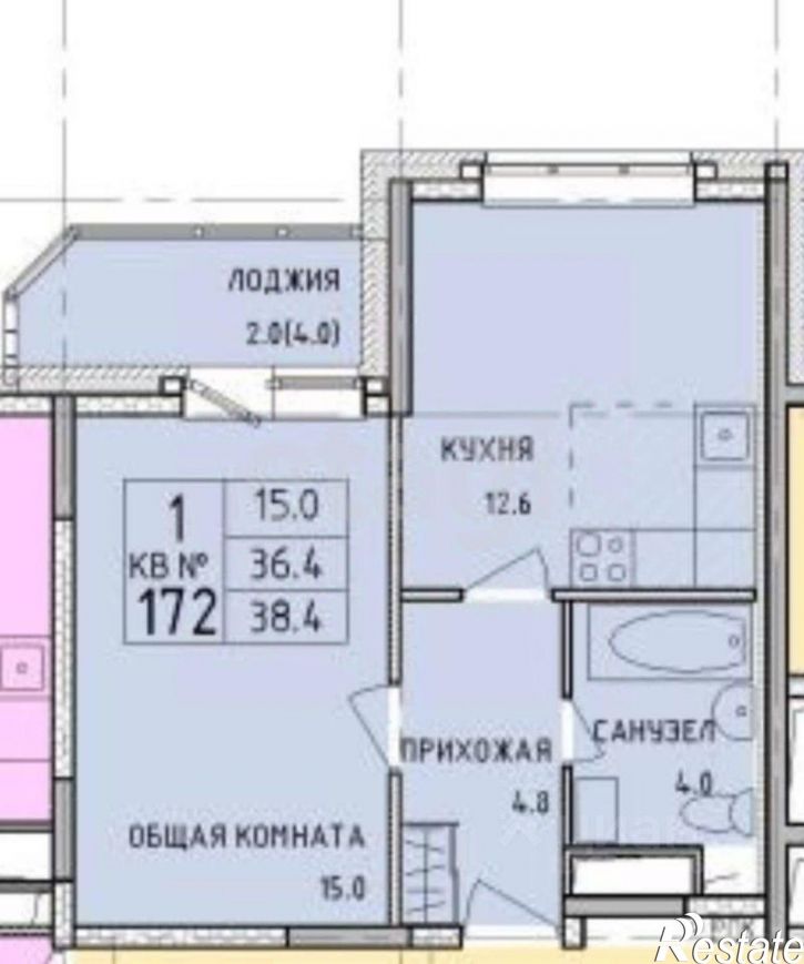 1-комн квартира Рязанская улица, 17,  д. 17