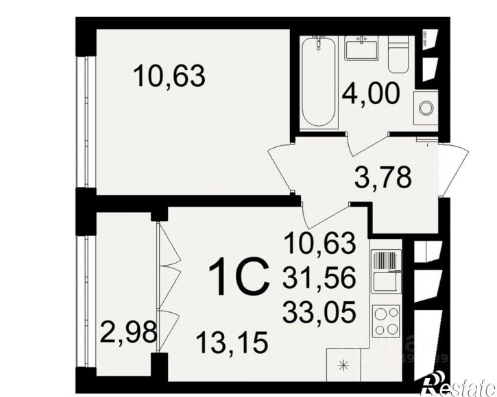 1-комн квартира в новом доме Большая улица, 6А/1,  д. 6А/1