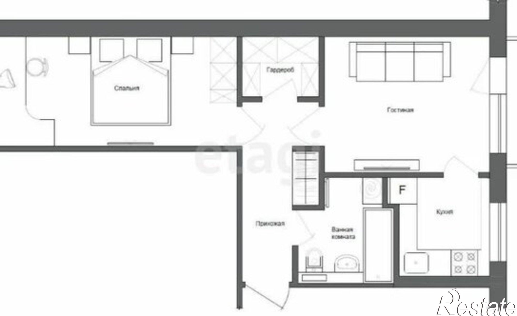 Купить квартиру за 5 490 000 рублей на улица Клюева, 8