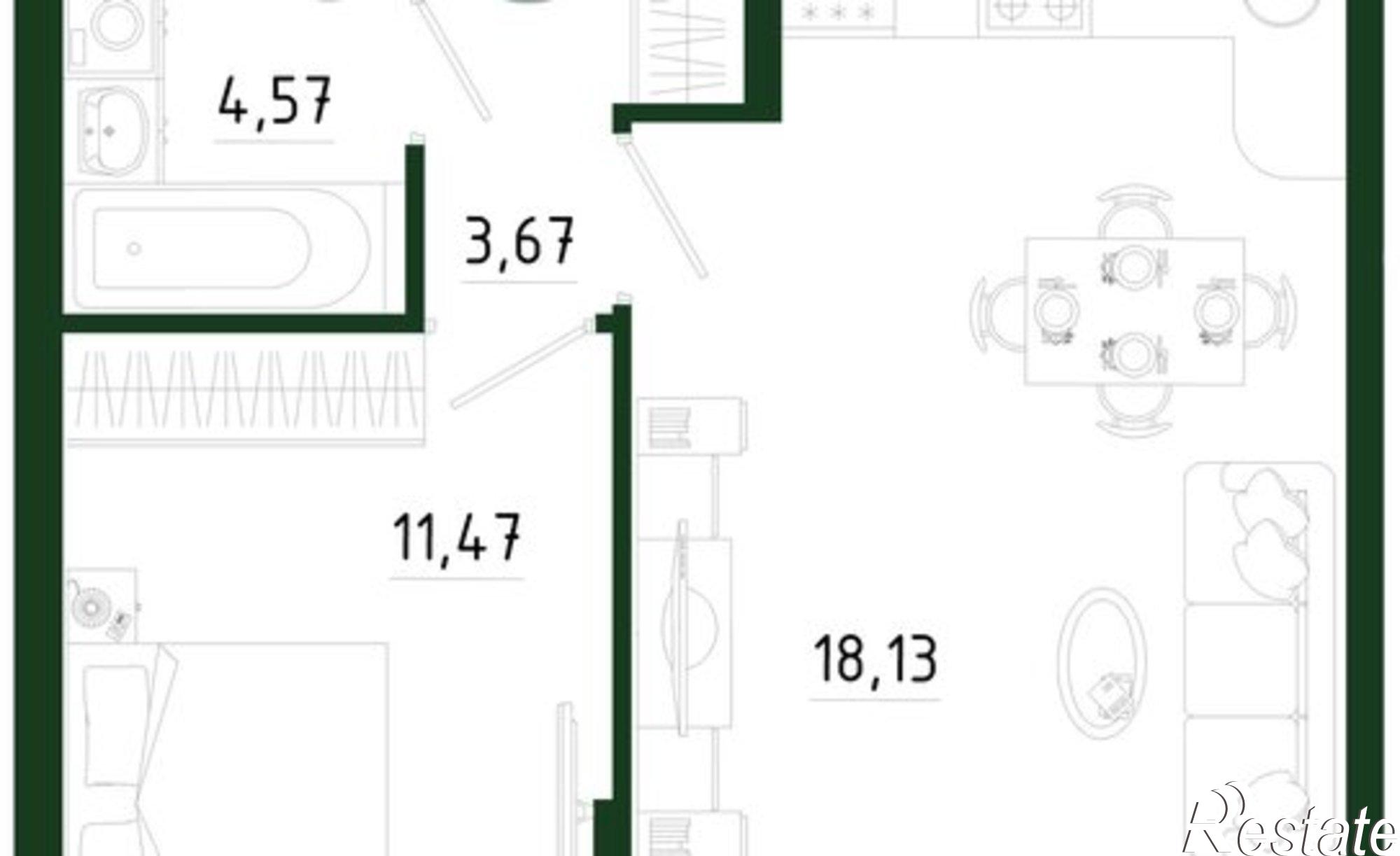 Купить квартиру за 6 036 550 рублей на улица Генерала Маргелова, 9Б