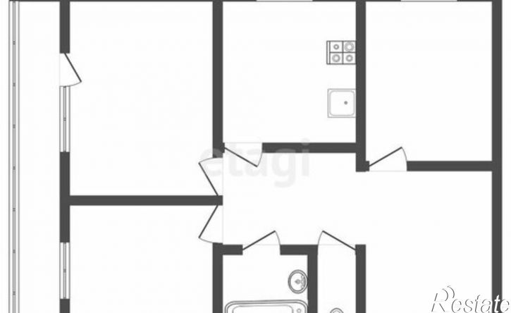 3-комн квартира Рязанская улица, 23,  д. 23