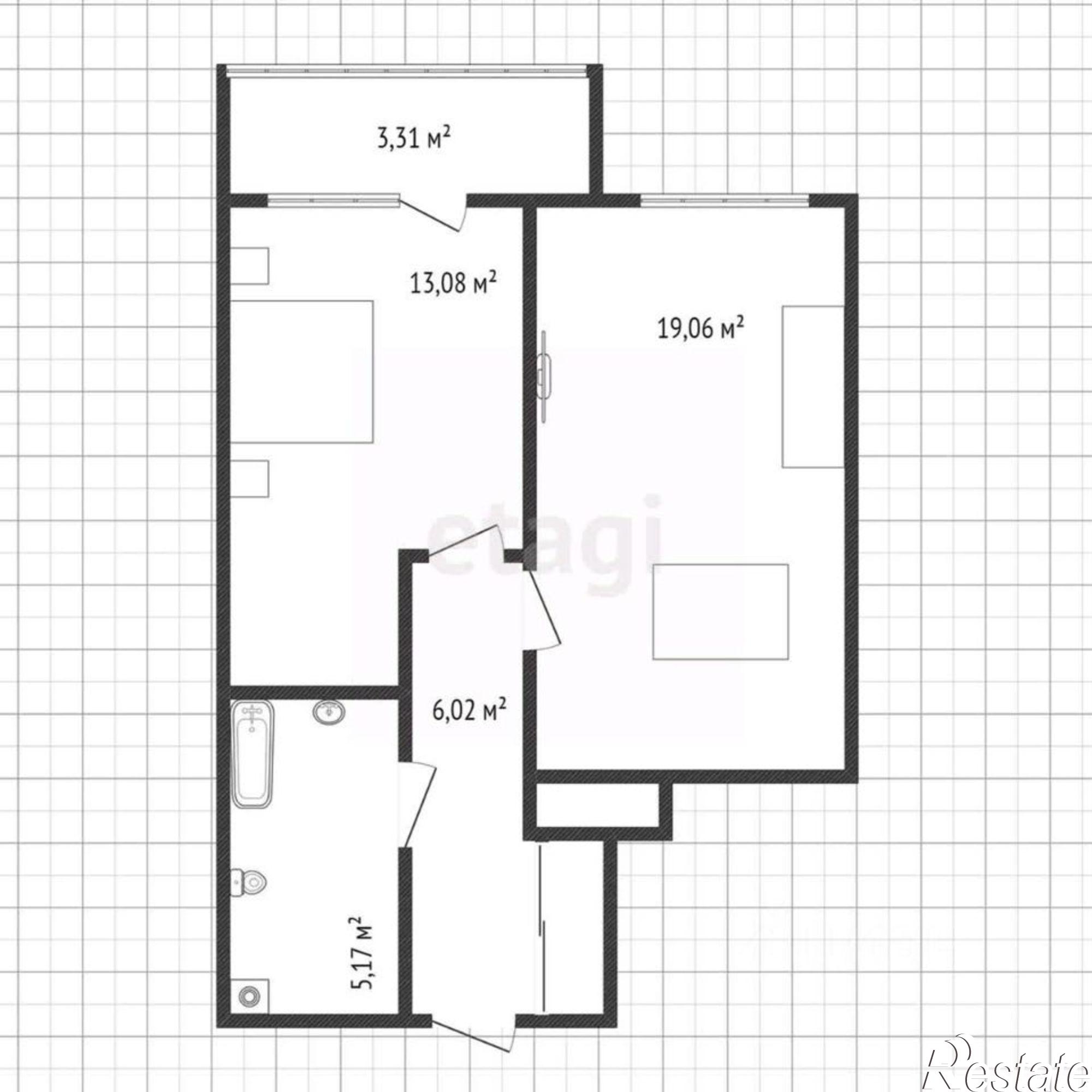 Купить квартиру за 7 140 000 рублей на улица Сурикова, 26