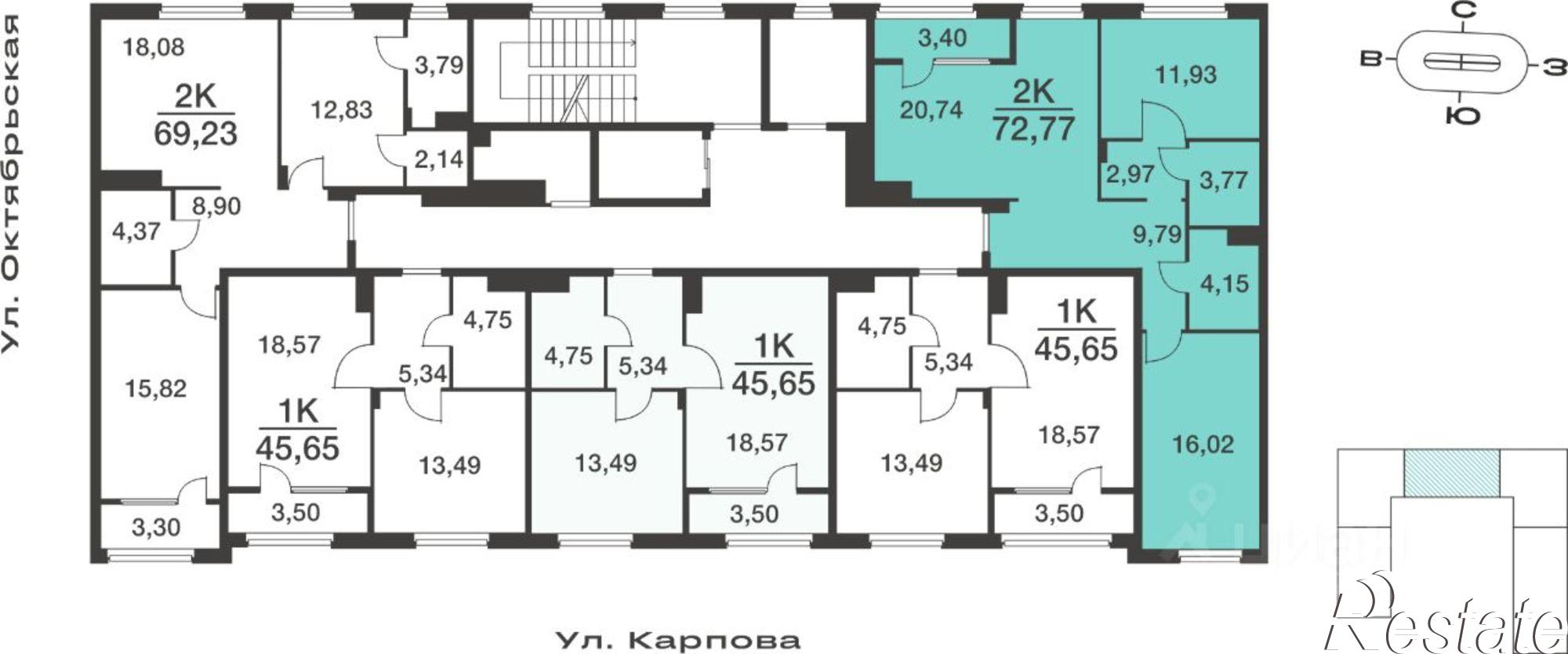 Купить квартиру за 8 004 700 рублей на улица Карпова, 103А