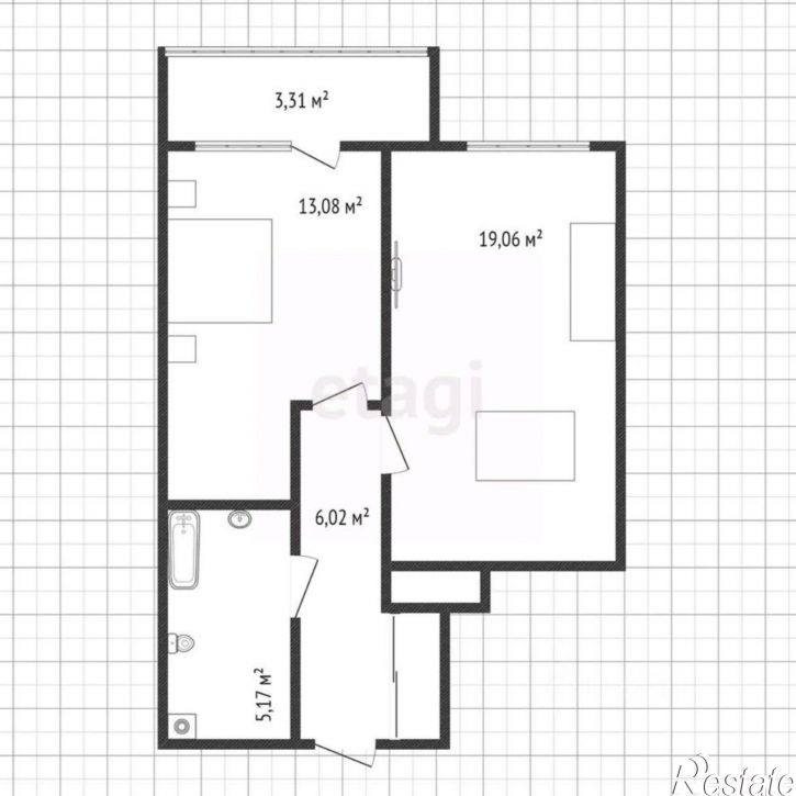 1-комн квартира улица Сурикова, 26,  д. 26