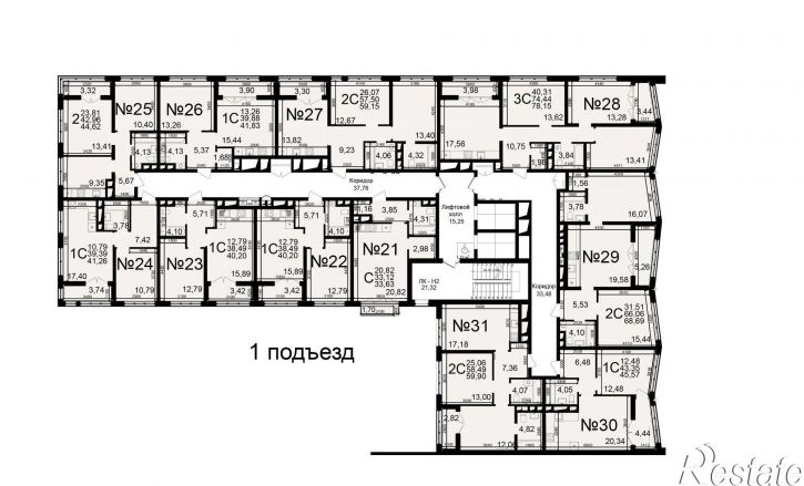 2-комн квартира в новом доме посёлок Горелки, Большая улица