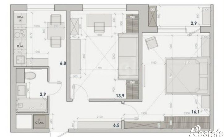 2-комн квартира улица Максима Горького, 51,  д. 51
