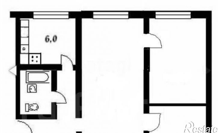 2-комн квартира улица Мезенцева, 38,  д. 38