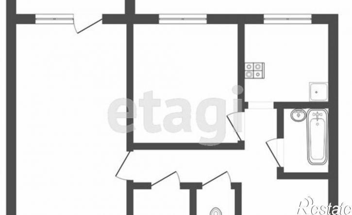 2-комн квартира улица Строителей, 3,  д. 3