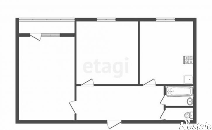 2-комн квартира ул Демонстрации, 8,  д. 8