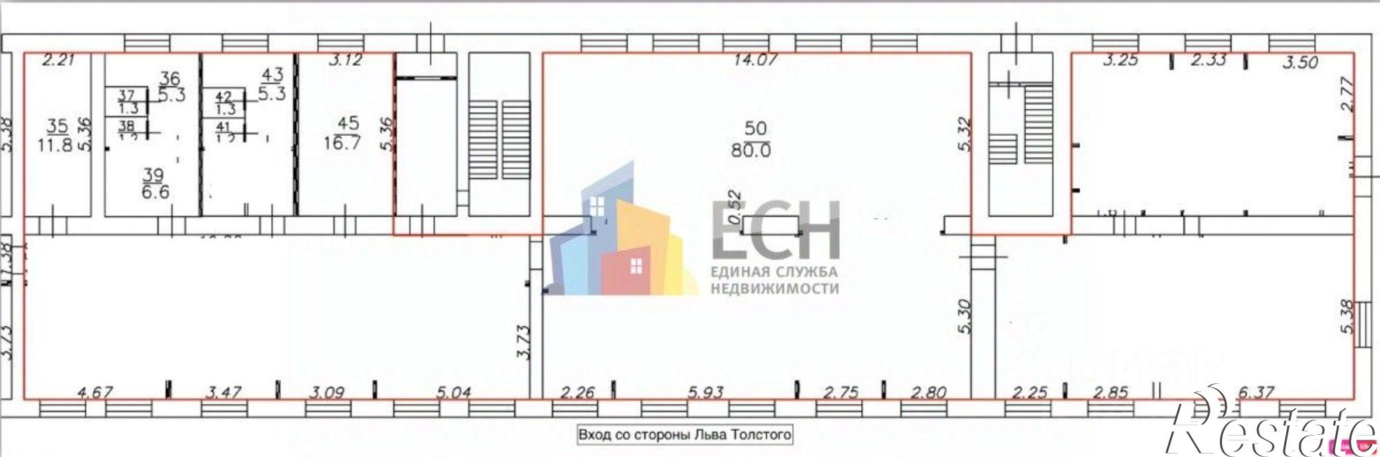Купить помещение свободного назначения за 26 500 000 рублей на улица Льва Толстого, 111