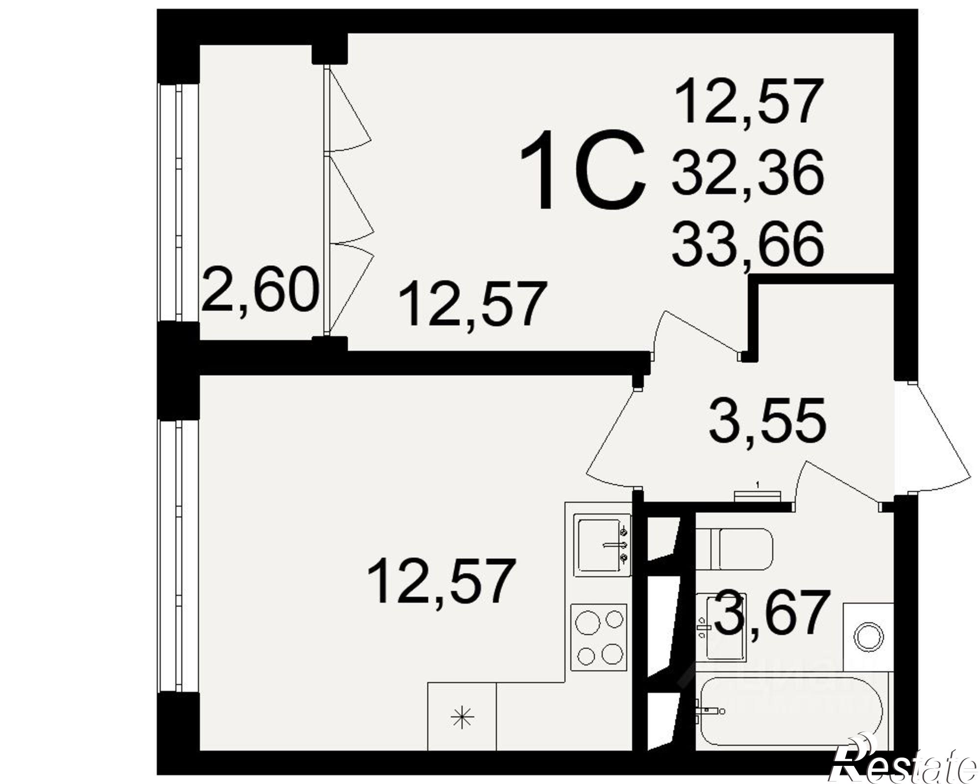 Купить квартиру за 4 207 500 рублей на Большая улица, 6А/1