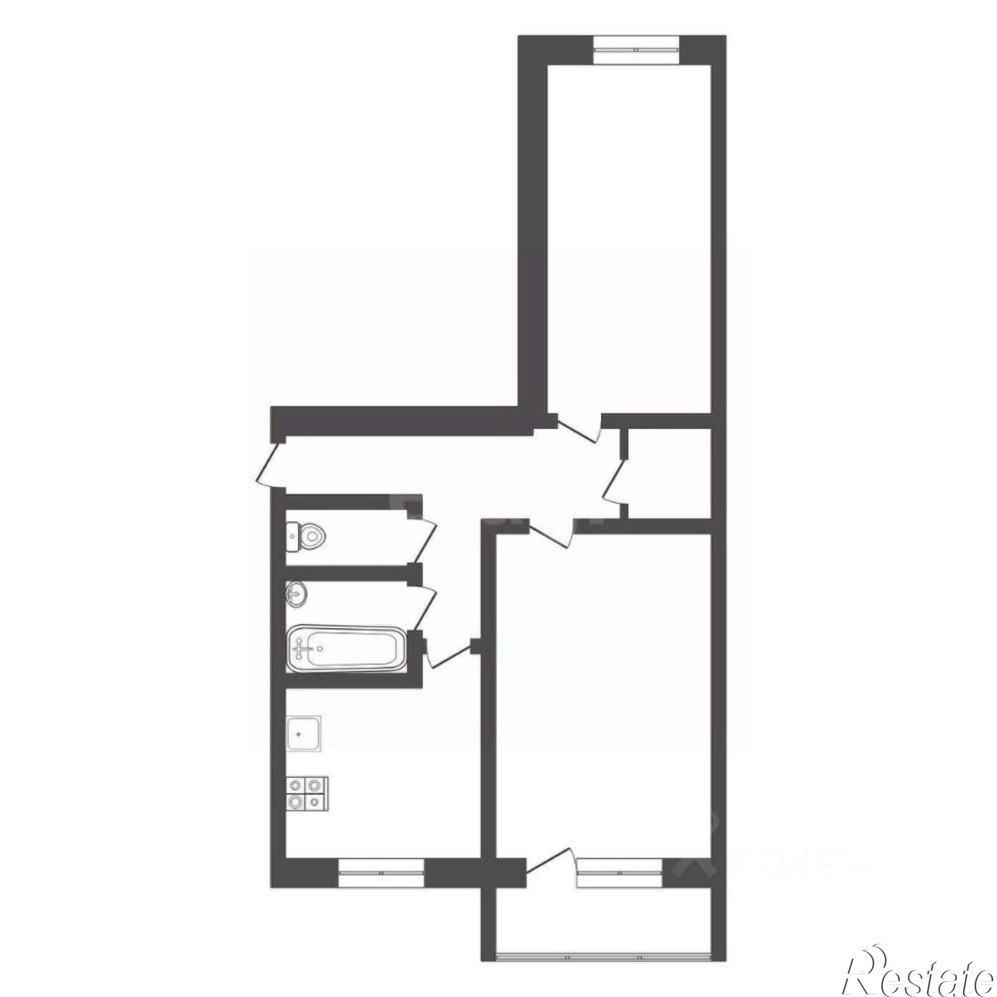 Купить квартиру за 4 390 000 рублей на улица Седова, 16