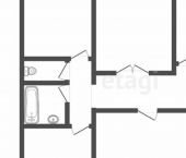 3-комн, 64кв м, этаж 6/9 улица Максима Горького, 11