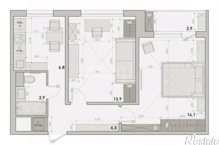 2-комн квартира улица Максима Горького, 51,  д. 51