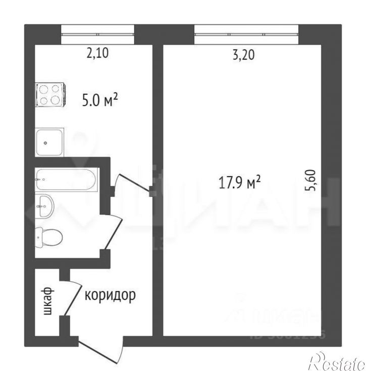 1-комн квартира улица Льва Толстого, 91,  д. 91