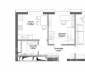 3-комн, 78кв м, этаж 4/17 улица Аркадия Шипунова, 1