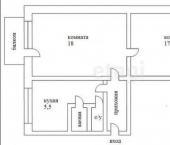 2-комн, 45кв м, этаж 2/14 ул М.Горького, 1Б