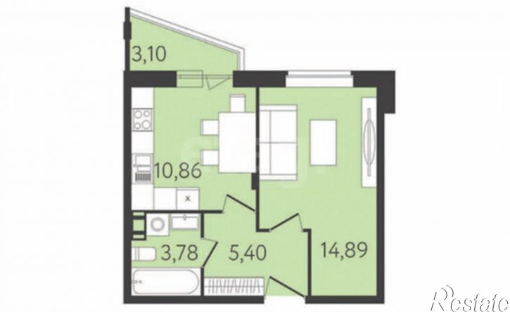 1-комн квартира ул Самоварная, 5,  д. 5