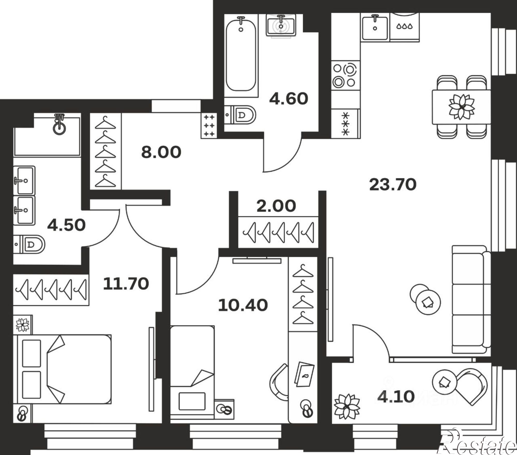 Купить квартиру за 11 342 800 рублей на улица Михеева, 11