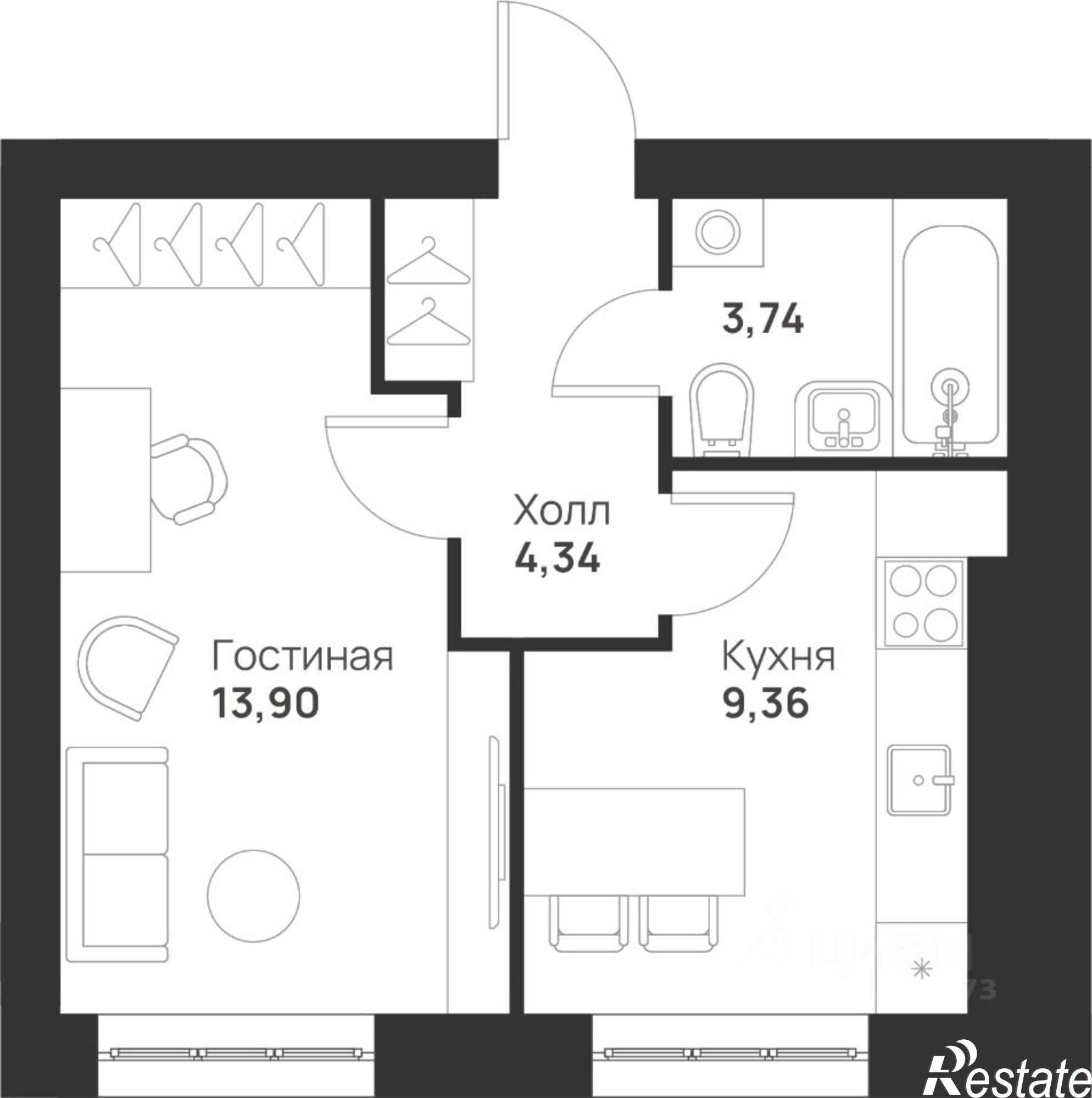 Купить квартиру за 3 513 380 рублей на ул Героя России Зиничева, 2