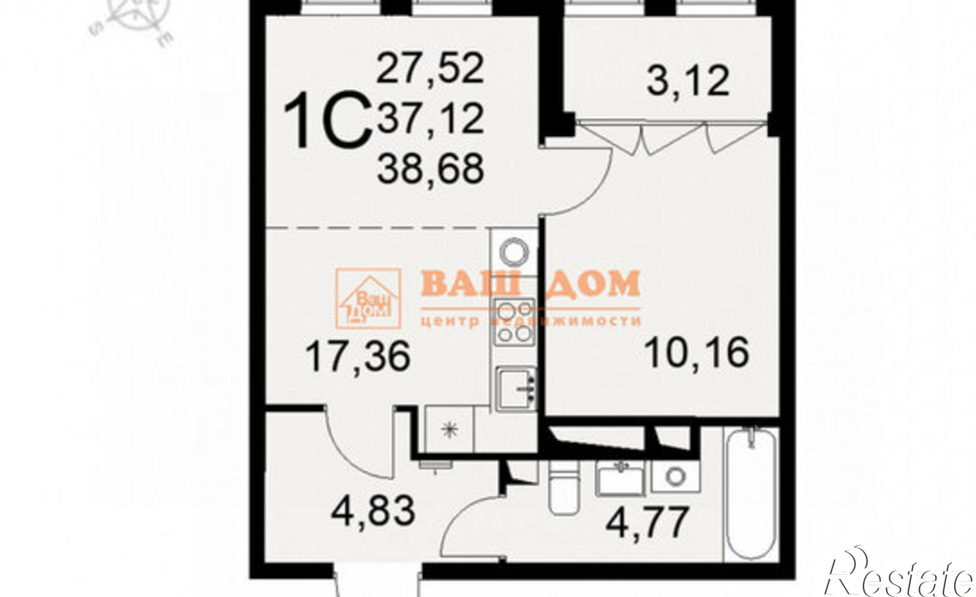 Купить квартиру за 6 266 160 рублей на ул Ф.Смирнова, 2