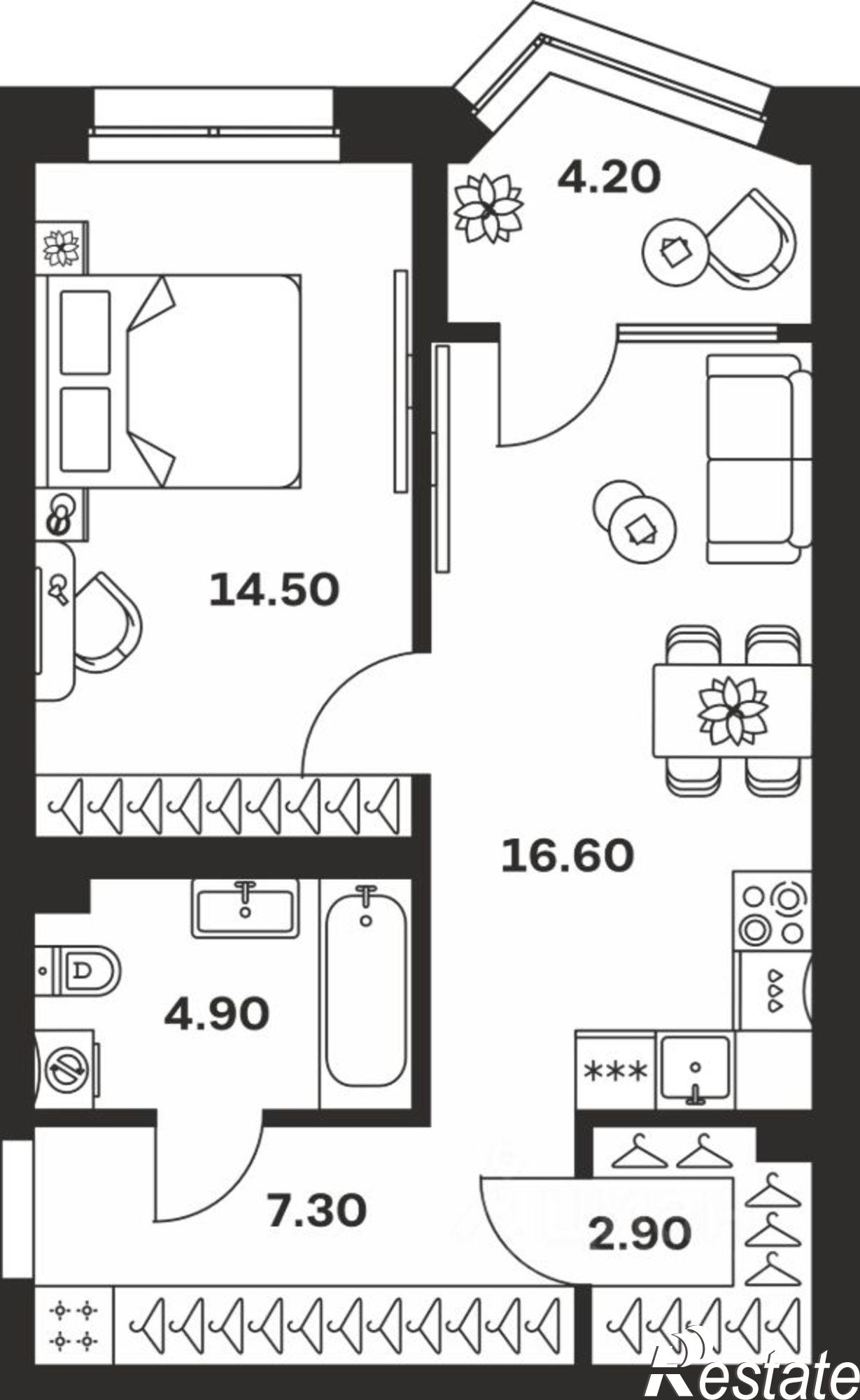 Купить квартиру за 8 139 600 рублей на ул Михеева, 9