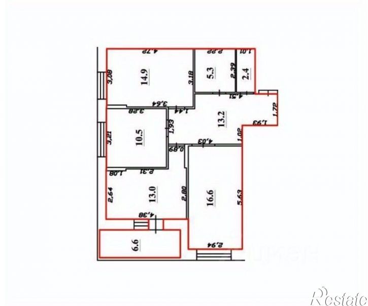 3-комн квартира ул Академика Насоновой, 18,  д. 18