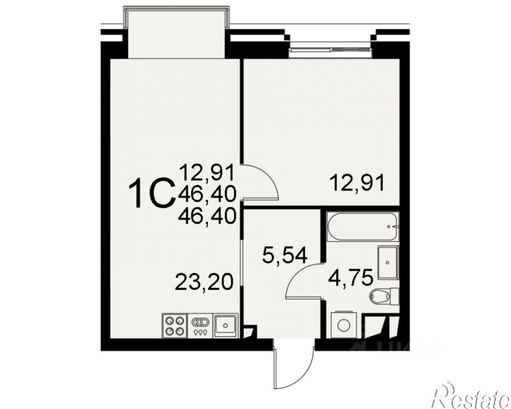 1-комн квартира в новом доме Хлебная площадь, 8к3,  д. 8к3