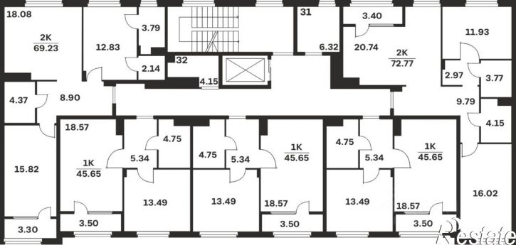 2-комн квартира в новом доме улица Карпова, 103А