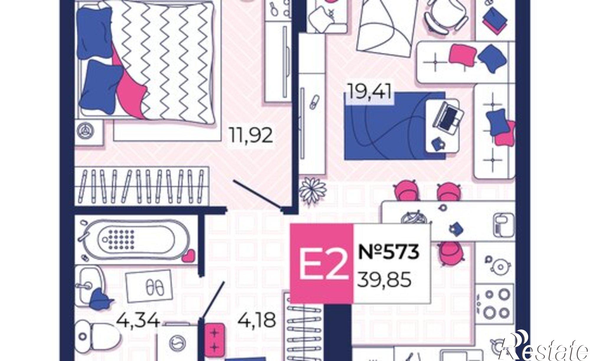 Купить квартиру за 5 698 550 рублей на улица Осиновая Гора, с3