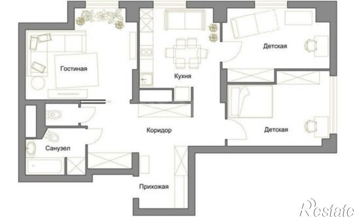 3-комн квартира Еловой проезд, 8,  д. 8