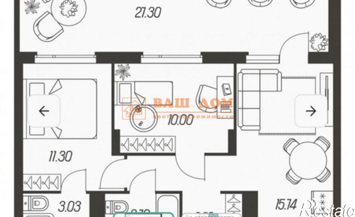 2-комн квартира Самоварная улица, 21,  д. 21