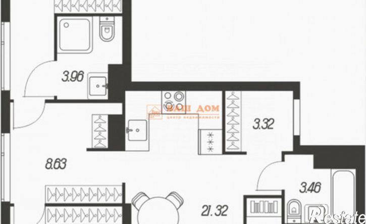 3-комн квартира Самоварная улица, 21