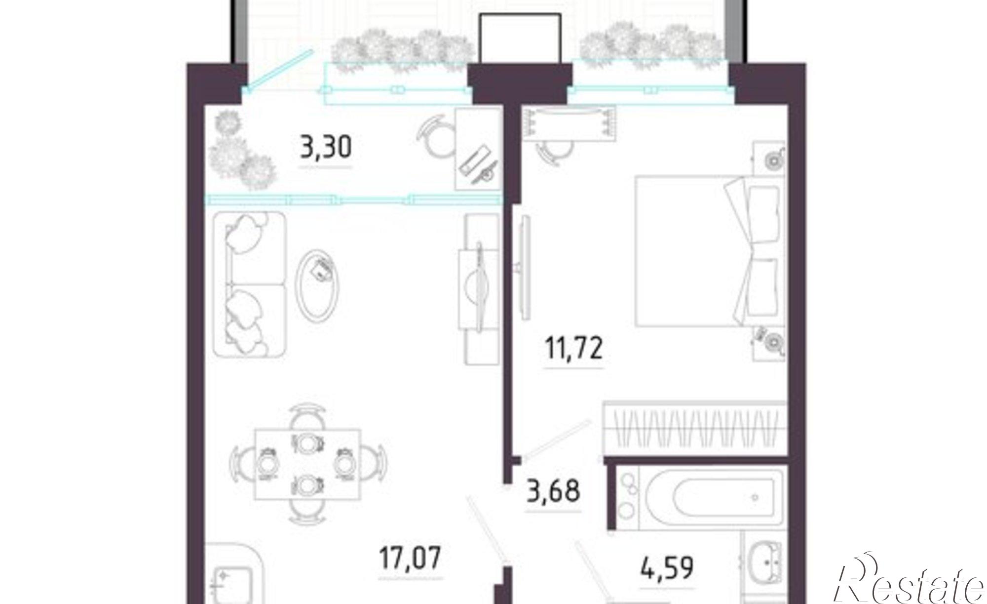 Купить квартиру за 5 298 500 рублей на ул Пряничная, 7