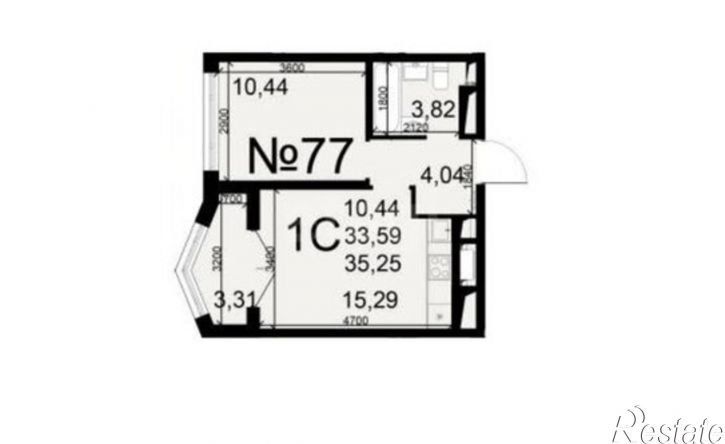 1-комн квартира в новом доме Одоевское шоссе, 73Б,  д. 73Б
