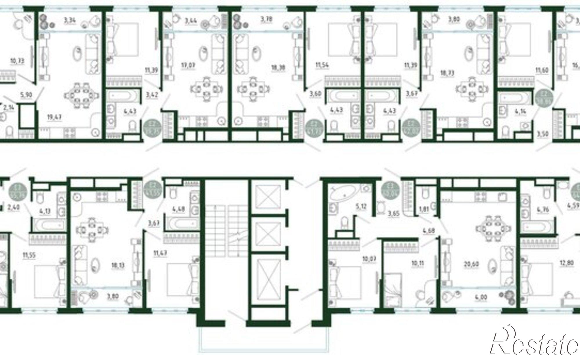 Купить квартиру за 5 691 100 рублей на улица Генерала Маргелова, 9Б