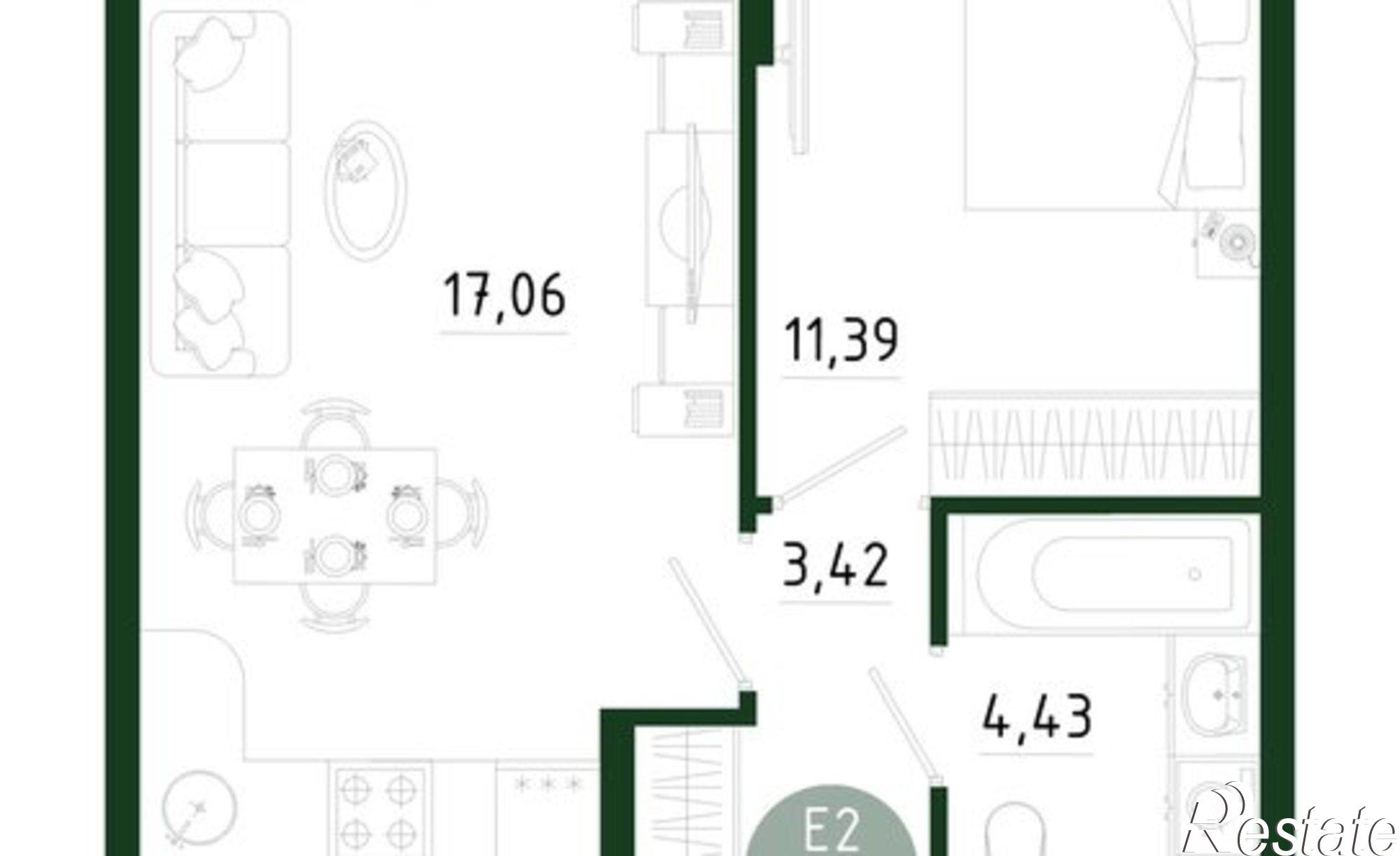 Купить квартиру за 5 444 560 рублей на ул Генерала Маргелова, 9Б