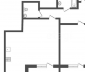 2-комн, 72кв м, этаж 8/24 ул Сурикова, 24