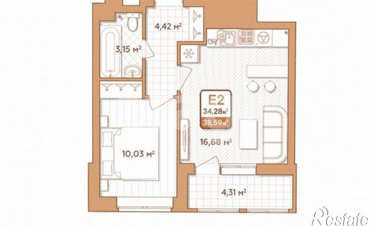 1-комн квартира 2-й Клинской проезд, 6,  д. 6