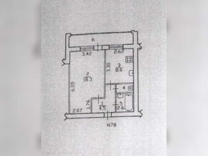1-комн квартира Генерала Горшкова улица, д.3