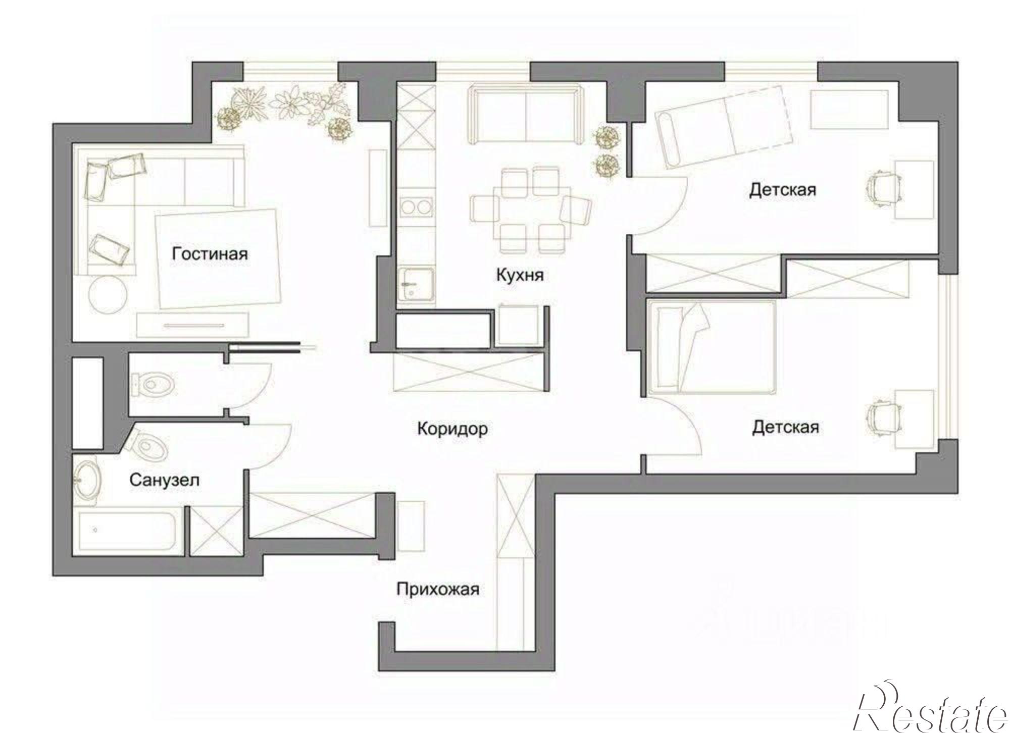 Купить квартиру за 5 800 000 рублей на Еловой проезд, 10