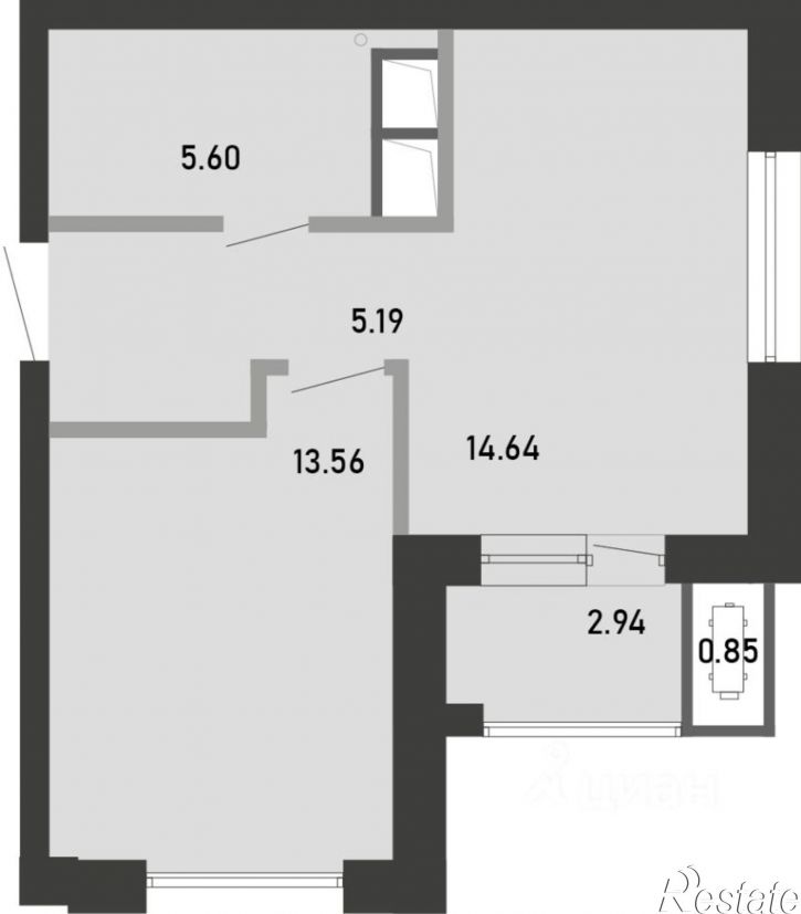 1-комн квартира в новом доме улица Ф.Энгельса, 159/2,  д. 159/2
