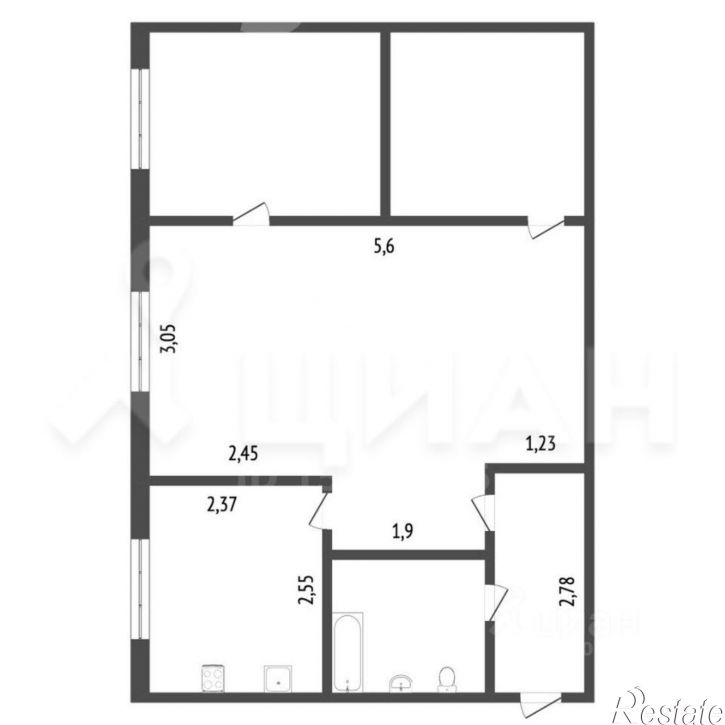 2-комн квартира Красноармейский пр-кт, 8,  д. 8